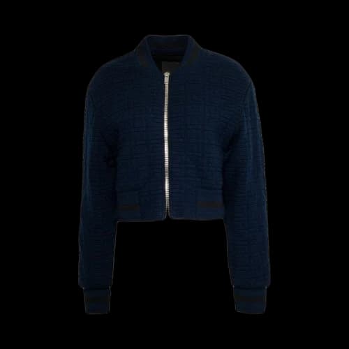 Givenchy 4G Cropped Bomber Jacket 'Dark Navy'