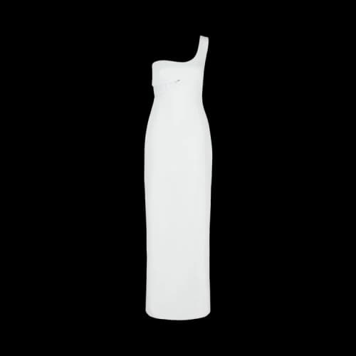 Givenchy One Shoulder Cutout Gown 'Off White'