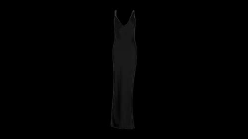 Givenchy Women's Draped Mesh 4G Gown Black