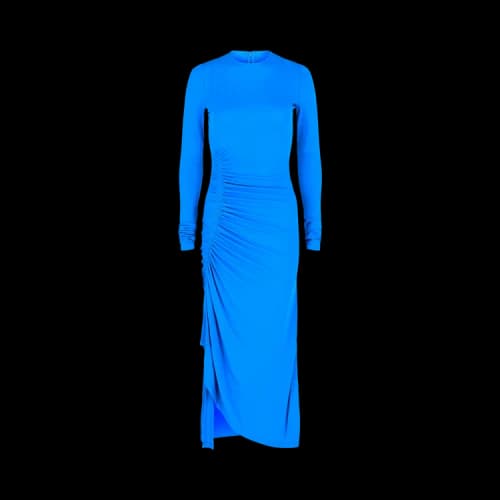 Givenchy Ruched Maxi Dress 'Aquamarine'