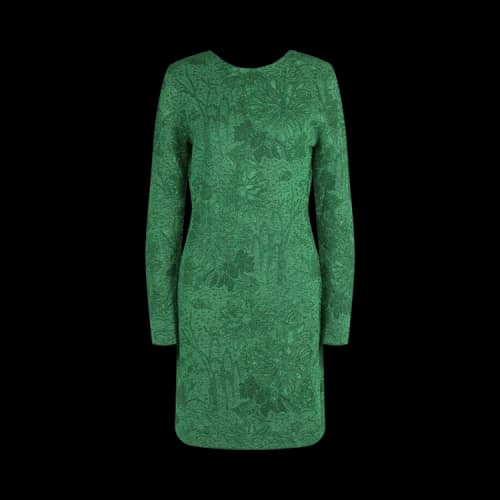 Givenchy Floral Jacquard Lurex Mini Dress 'Absynthe Green'