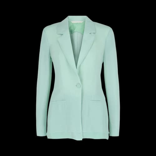 Givenchy Single Breasted Sheer Silk Blazer 'Green Mint'
