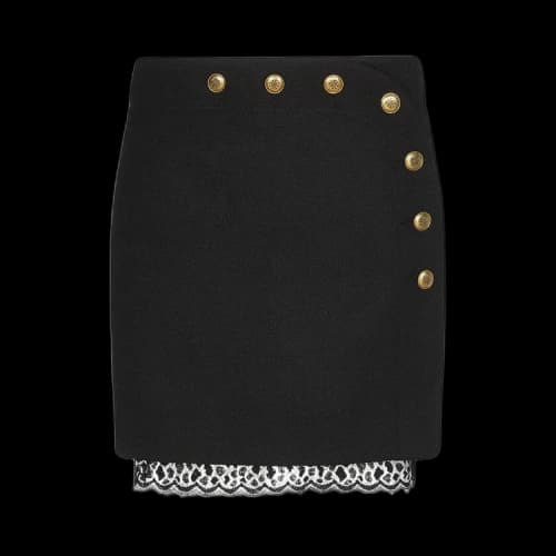 Givenchy Mini Skirt With 4G Buttons 'Black'