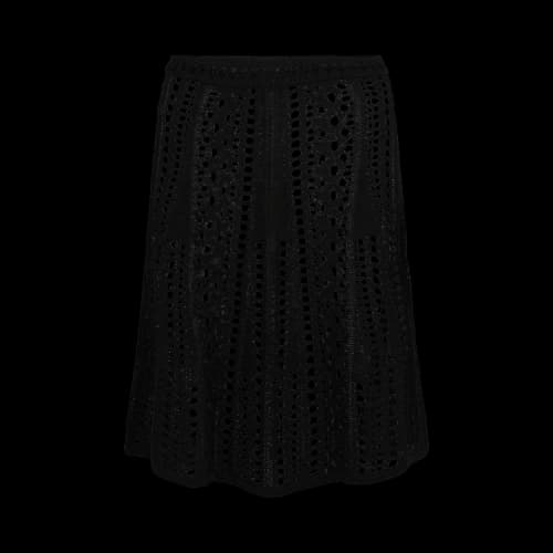 Givenchy Open Knit Crochet Mini Skirt 'Black'