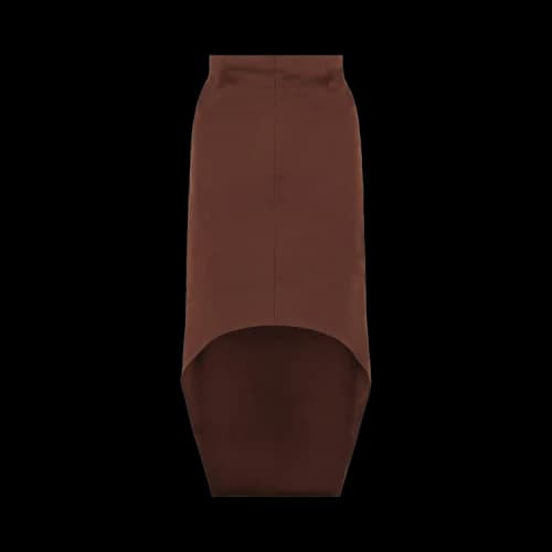 Givenchy Silk Front Slit Pencil Skirt 'Brown'