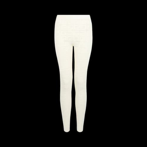 Givenchy 4G Mesh Monogram Stretch Leggings 'Off White'