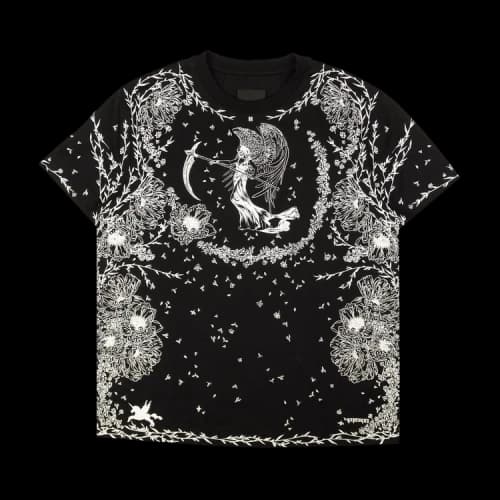 Givenchy Gothic Print Short-Sleeve T-Shirt 'Black'