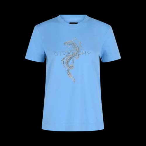 Givenchy Slim Fit Capricorn Dragon T-Shirt 'Sky Blue'