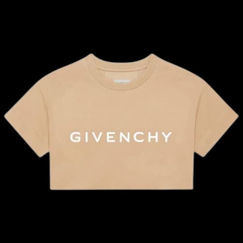 Givenchy Archetype Cropped T-Shirt 'Beige Cappuccino'