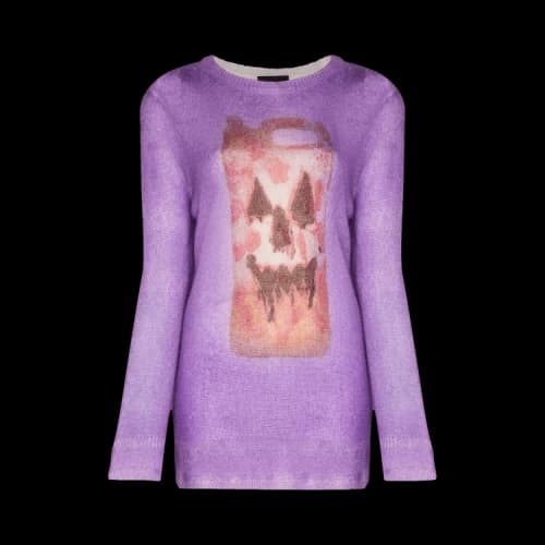 Givenchy Oversized Sweater With Ceramic Prints 'Mauve'