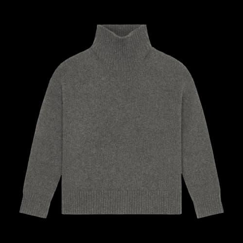 Givenchy Long Rolled Neck Sweater 'Grey Mix'