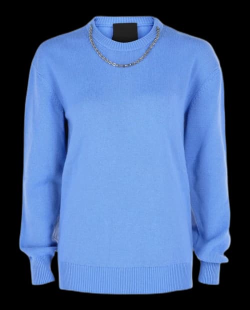 Givenchy Cashmere Roundneck Sweater Cornflower