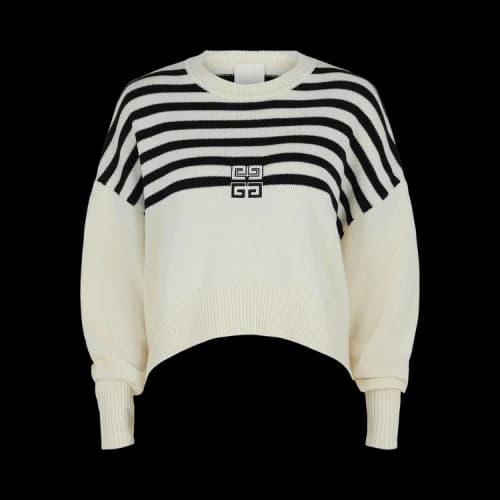 Givenchy 4G Striped Sweater 'White/Navy'