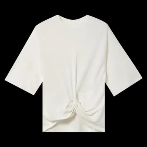 Ambush Short-Sleeve Gathered T-Shirt 'White'