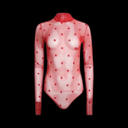 Givenchy Jacquard Bodysuit 'Red'