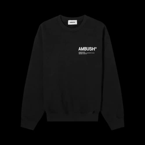 Ambush Workshop Logo Crewneck Sweatshirt 'Black'