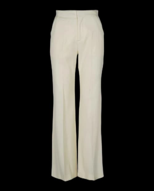 Ambush Wool Slim Fit Flare Pants White