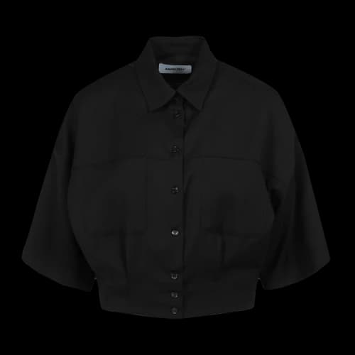 Ambush Cropped Short-Sleeve Shirt 'Black'
