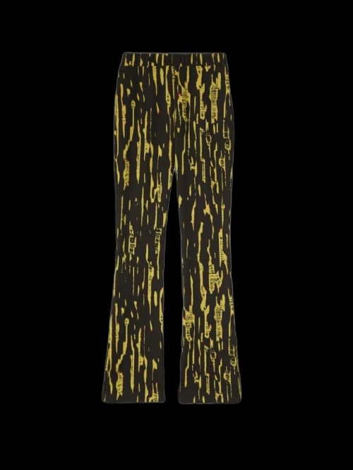 Ambush Jacquard Leggings Yellow Fluo