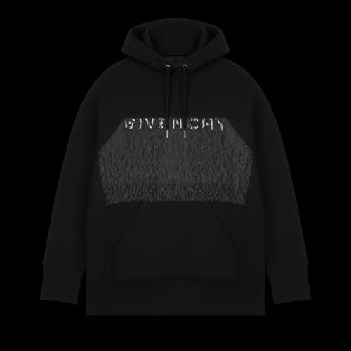 Givenchy Lace Oversized Hoodie 'Black'