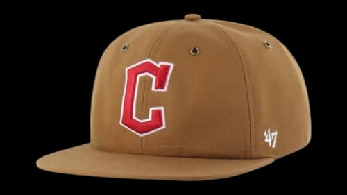 47 Brand x Carhartt MLB Cleveland Guardians 47 Captain Rl Relaxed Fit Cap Brown