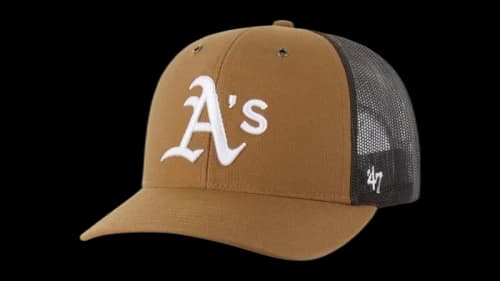 47 Brand x Carhartt MLB Athletics Baseball Trucker Cap Brown