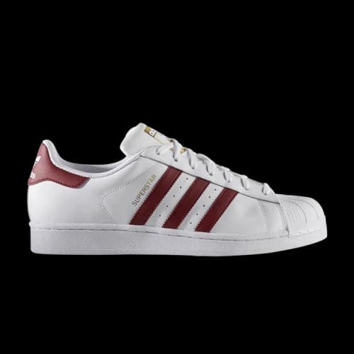 adidas Superstar Foundation White/Burgundy-Gold Metallic