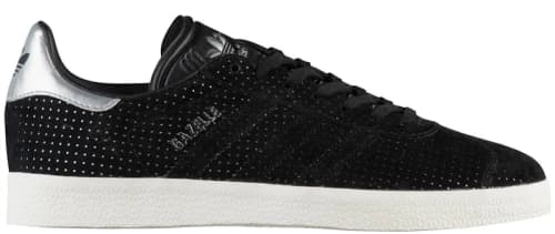 adidas Gazelle Core Black Silver Metallic (Women's)