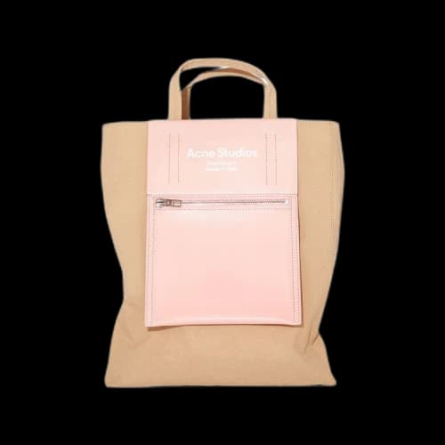 Acne Studios Papery Nylon Tote Bag 'Brown/Pink'