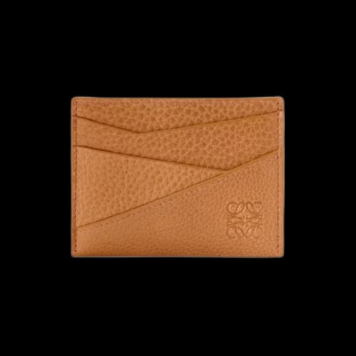 Loewe Puzzle Plain Card Holder 'Light Canyon Brown'