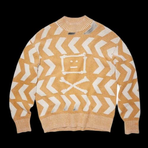 Acne Studios Crewneck Jumper 'Saffron Yellow/Oatmeal Beige'