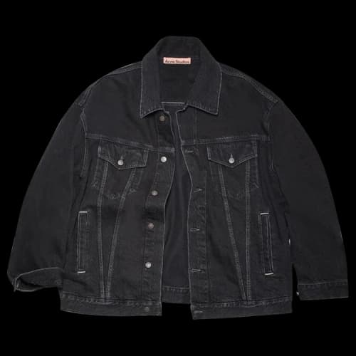 Acne Studios Loose Fit Denim Jacket 'Black'