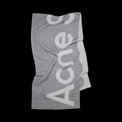 Acne Studios Logo Jacquard Scarf 'Grey'