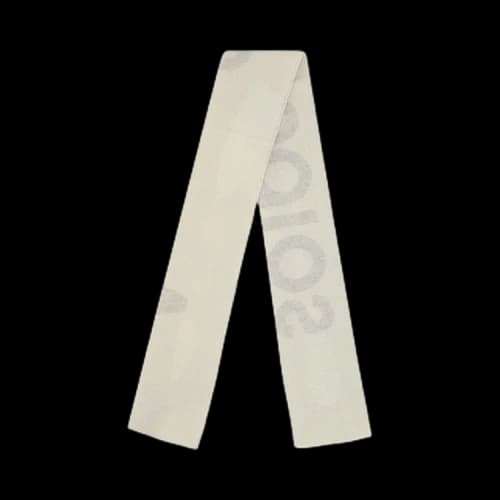 Acne Studios Logo Jacquard Scarf 'White/Light Grey'
