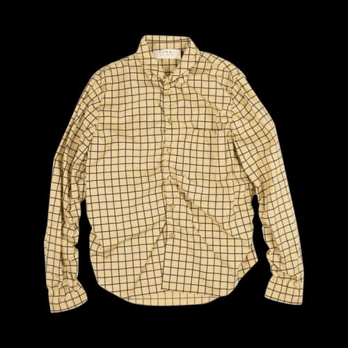 Marni Coated Poplin Button Down Shirt 'Buttercream'