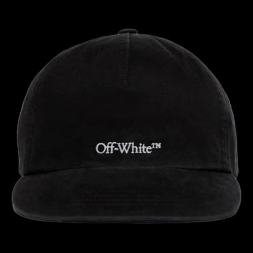Off-White Logo Embroidered Black Cap