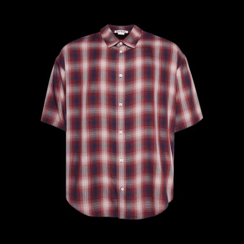 Acne Studios Button-Up Shirt 'Red/Blue'