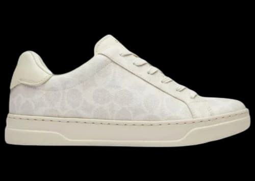 Coach High Line Sneaker Signature Canvas Off White (Women's)