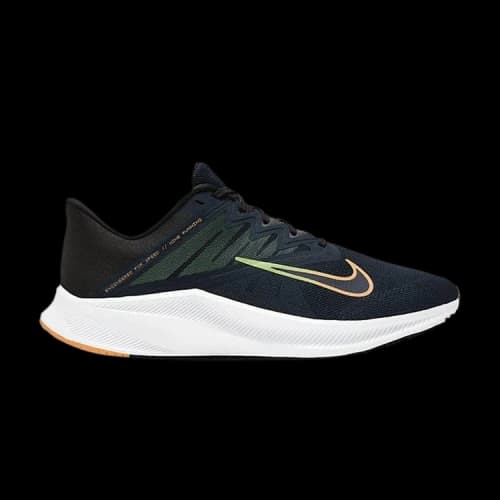 Nike Quest 3 4E Wide 'Obsidian Orange Lime'