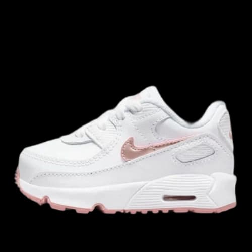 (TD) Nike Air Max 90 Low-Top Running Shoes White/Pink