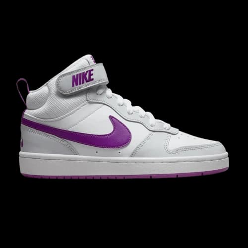 Nike Court Borough Mid 2 GS 'Pure Platinum Vivid Purple'
