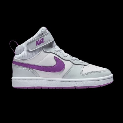 Nike Court Borough Mid 2 PS 'Pure Platinum Vivid Purple'