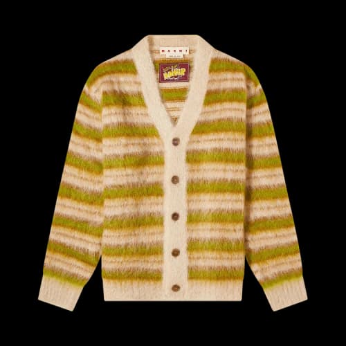 Marni V Neck Long-Sleeve Cardigan 'Light Camel'