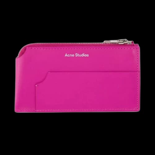 Acne Studios Garnet Zip Card Holder 'Pink'