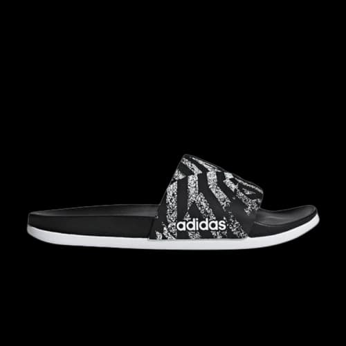adidas Adilette CloudFoam Plus Graphic Slides 'Core Black' (Women's)
