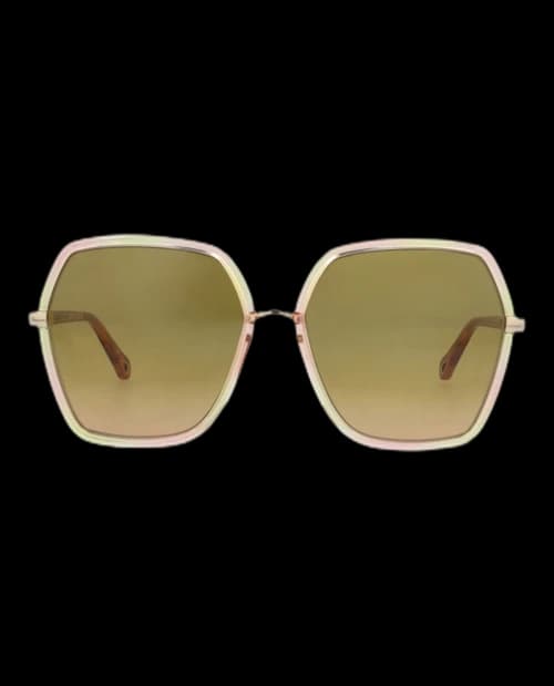 Chloe Square-Frame Sunglasses Havana Orange Green (CH0262S-30015777-004)