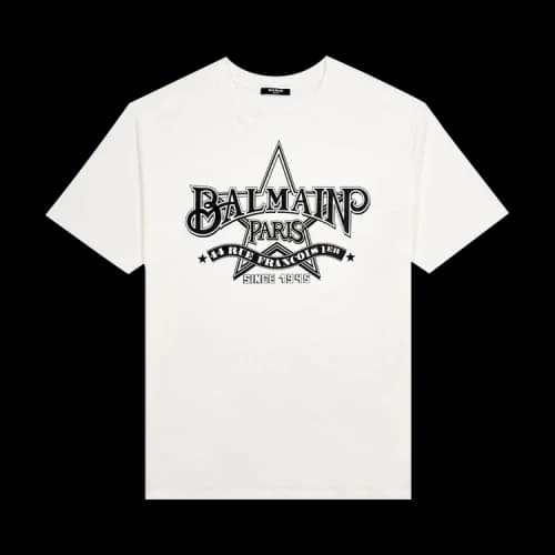 Balmain Star T-Shirt 'White/Black'