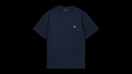 Carhartt WIP Chase Logo T-shirt Navy Blue (SS26)