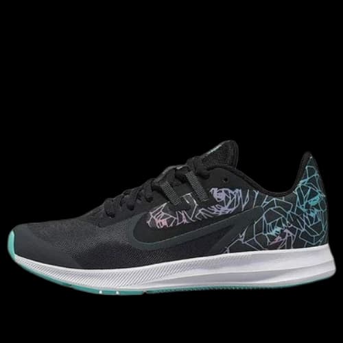 (GS) Nike Downshifter 9 Rebel 'Black White Blue'