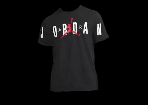 Jordan Air T-shirt Black/White/Gym Red